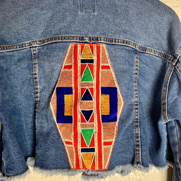 Handmade, brand new Crow designs denim jacket - Picture 5 of 5